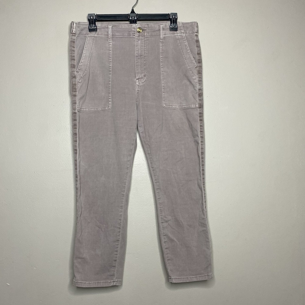 PISTOLA Straight Leg Pant Women Size 31 Pale Purple Cropped Utility High Rise - Picture 1 of 15